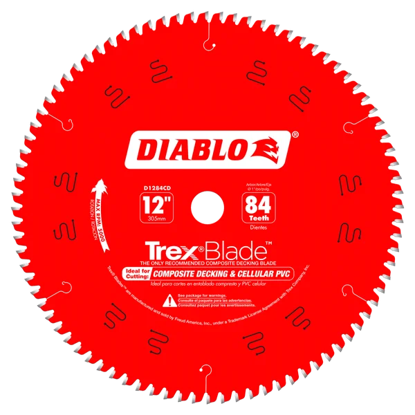 Trex 12 in. x 84 Tooth Composite Decking Miter Saw Blade