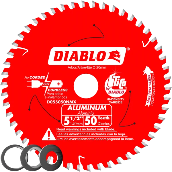 5-1/2 in. x 50 Tooth Aluminum Cutting Saw Blade