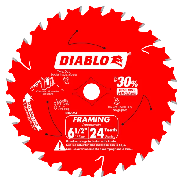 6-1/2 in. 24-Tooth Framing Saw Blade