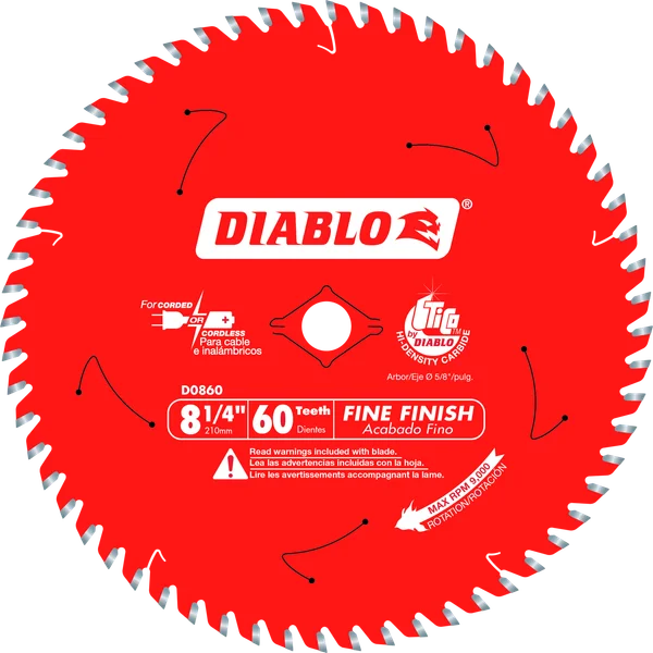 8-1/4 in. 60-Tooth Fine Finish Saw Blade