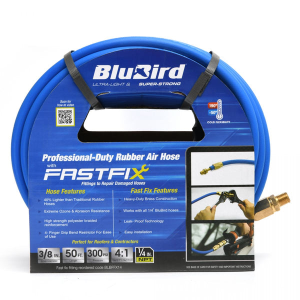 BluBird Fastfix 3/8" x 50' Rubber Air Hose Repair Kit