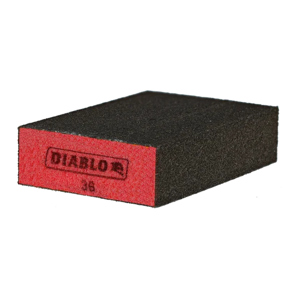 Flat 36-Grit (Ultra Coarse) Sanding Sponge (3-Piece)