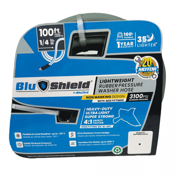 BluShield 1/4" X 100' Hose - Trusted in Pressure Washing