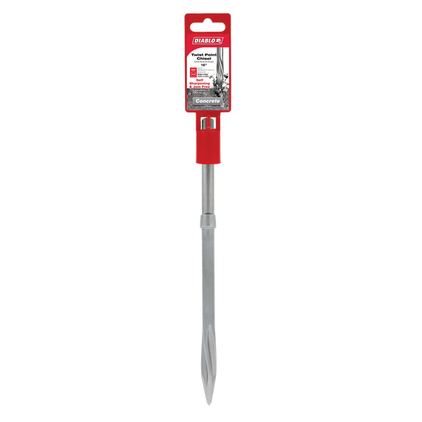 1" x 16" SDS-Max Twist Point Chisel